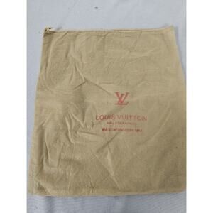 VINTAGE LOUISE VUITTON STORAGE DUST DRAWSTRING BAG 13 X 15 "
